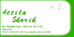 attila skorik business card